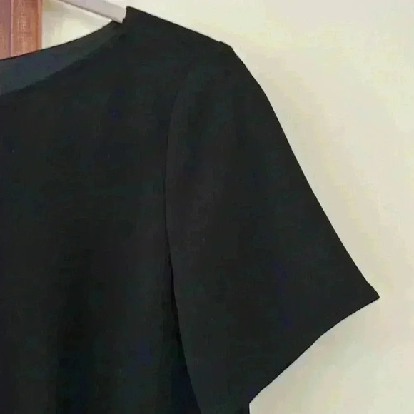 Ellen Tracy Black Dress Short Sleeves Size 4 - Picture 2 of 11